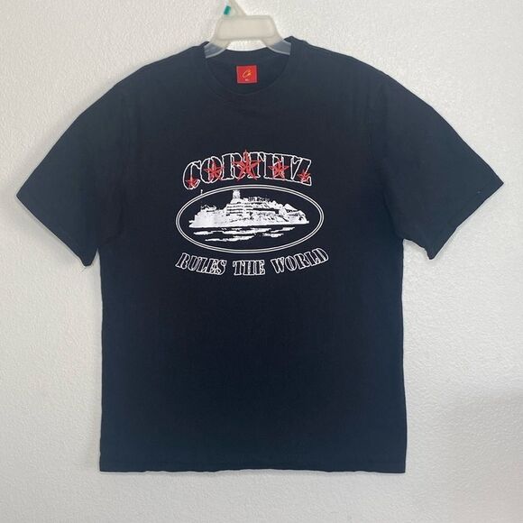 CORTEIZ 5 Starz Alcatraz Black T Shirt Size XL - Picture 1 of 5